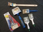 Large lot of painting accessories from a well-known hardware store chain